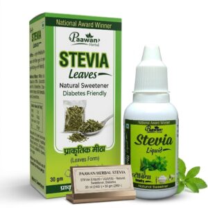 Paawan Herbal Stevia Liquid & Leaves | Natural Sweetener